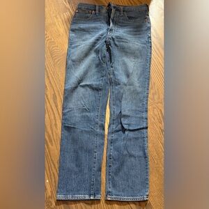 Madewell perfect vintage Straight Blue Jeans